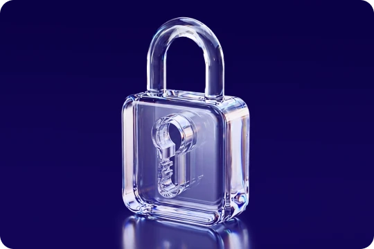 Orphex glass padlock enterprise-grade data protection